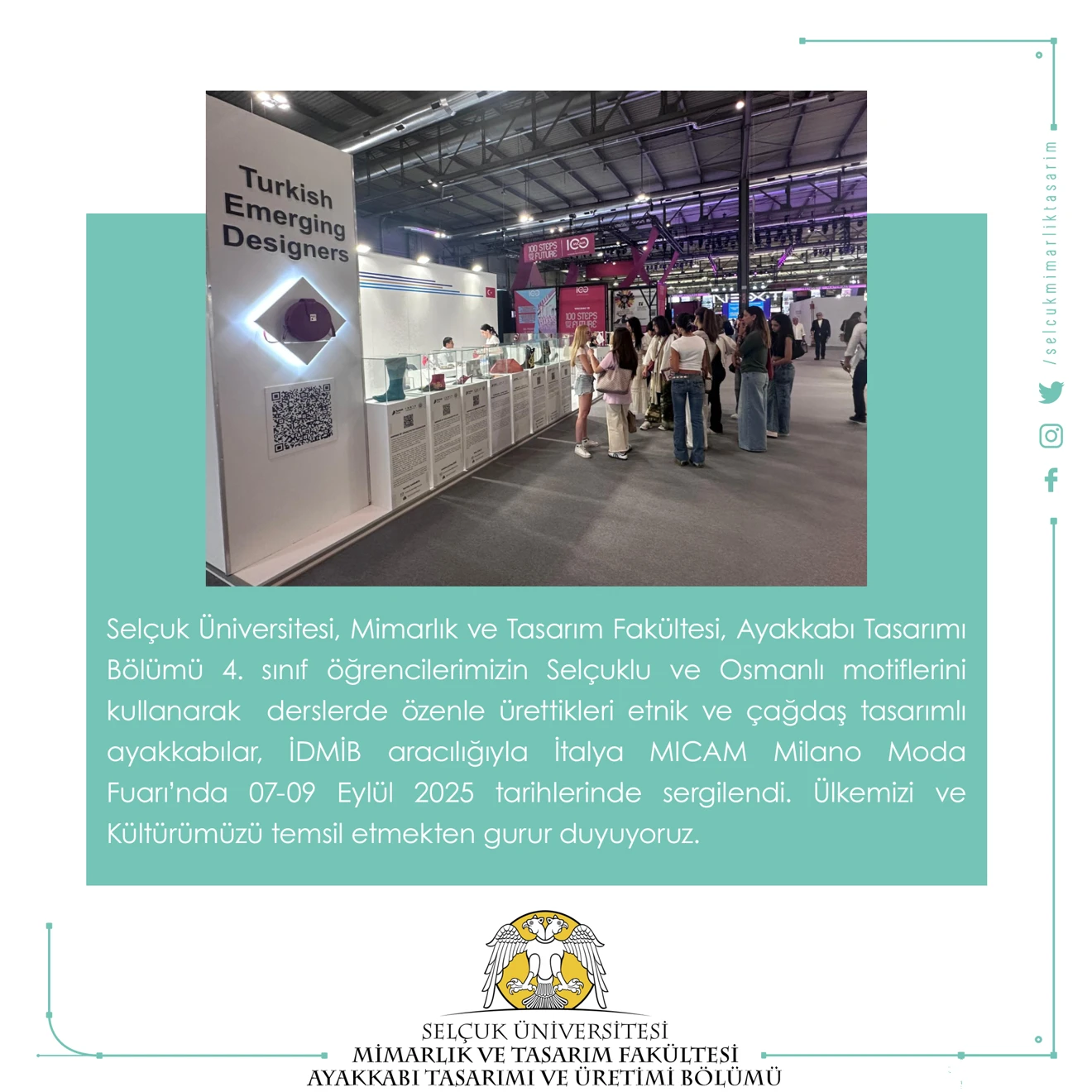 Gelenekten Geleceğe: Ayakkabı Tasarımı ve Üretimi Bölümü'nün Tasarımları İtalya MICAM Fuarında